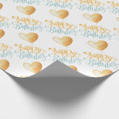 Happy Birthday Balloon Geschenkpapier (Ecke)