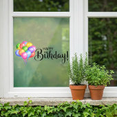 Happy Birthday Balloon Window Cloning Fensteraufkleber