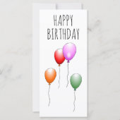 Happy Birthday Balloons (Vorderseite)