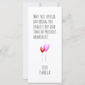 Happy Birthday Balloons (Rückseite)