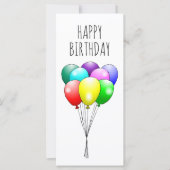 Happy Birthday Balloons (Vorderseite)
