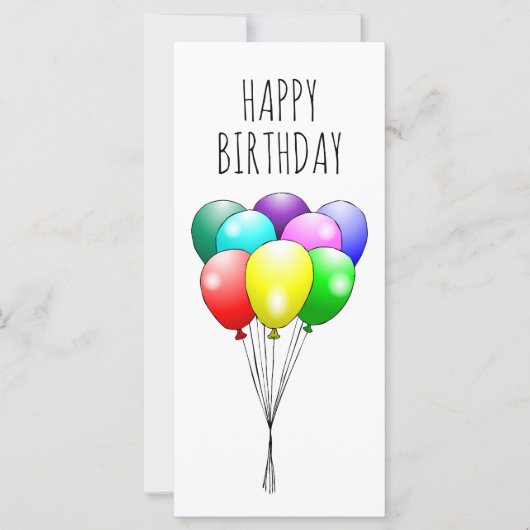 Happy Birthday Balloons (Vorderseite)