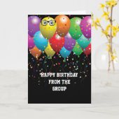 Happy Birthday Balloons aus der Gruppe Karte (Gelbe Blume)