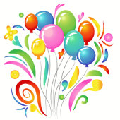 Happy Birthday Balloons Baseball