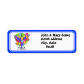 Happy Birthday Balloons (Blue Trim) (Vorne)