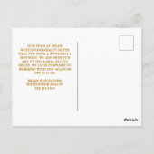 Happy Birthday Balloons Chic Custom Company Postkarte (Rückseite)