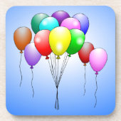 Happy Birthday Balloons Cork Untersetzer (Vorderseite)