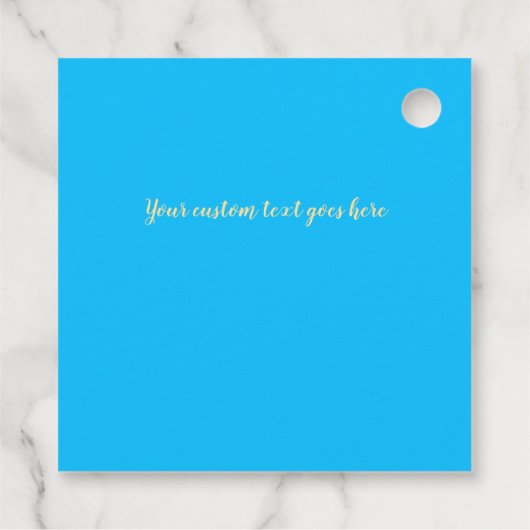 Happy Birthday Balloons Custom Foto and Text Geschenkanhänger (Rückseite)