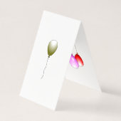 Happy Birthday Balloons Faltkarte (Rückseite)