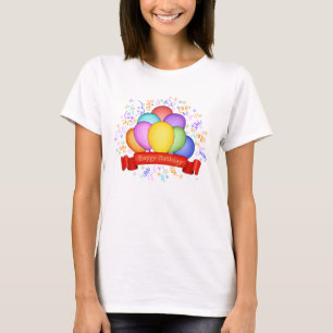 Happy Birthday Balloons Frauen T - Shirt