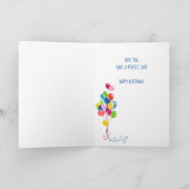 Happy Birthday Balloons Fun Blank in Karte (Innenseite)