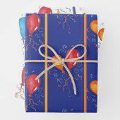 Happy Birthday Balloons Geschenkpapier Set (Beispiel)