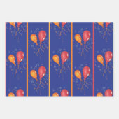 Happy Birthday Balloons Geschenkpapier Set (Vorderseite)