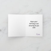 Happy Birthday Balloons individualisierbares Desig Karte (Innenseite)