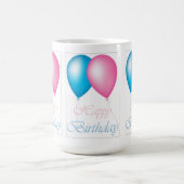 Happy Birthday Balloons Kaffeetasse (Mittel)