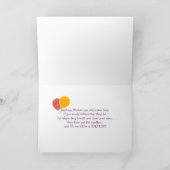 Happy Birthday Balloons Karte (Innenseite)