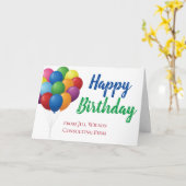 Happy Birthday Balloons Niedlich Custom Company Karte (Gelbe Blume)