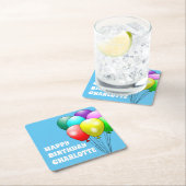 Happy Birthday Balloons Paper Untersetzer (Vor Ort)