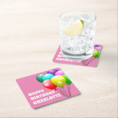 Happy Birthday Balloons Paper Untersetzer (Vor Ort)