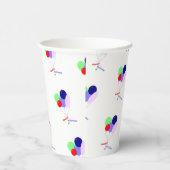 Happy Birthday Balloons  Pappbecher (Rechts)
