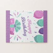Happy Birthday Balloons Puzzle (Horizontal)