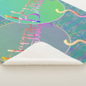 Happy Birthday Balloons Sherpa Blanket Sherpadecke (3/4)