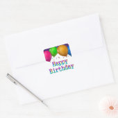 Happy Birthday Balloons Sticker (Umschlag)