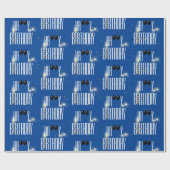 Happy Birthday Balloons und Confetti Geschenkpapier (Flach)