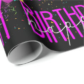 Happy Birthday Balloons und Confetti Geschenkpapier (Rolleneckpunkt)