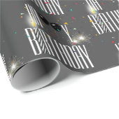 Happy Birthday Balloons und Confetti Geschenkpapier (Rolleneckpunkt)