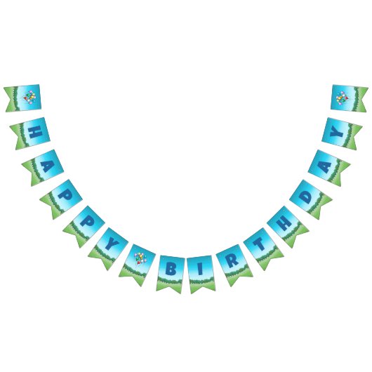 Happy Birthday Balloons Wimpelkette (Alle)