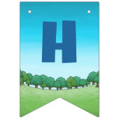 Happy Birthday Balloons Wimpelkette (Zweite Fahne)