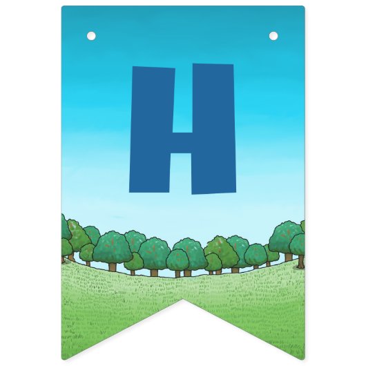 Happy Birthday Balloons Wimpelkette (Zweite Fahne)