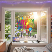 Happy Birthday Balloons Window Cloning Fensteraufkleber