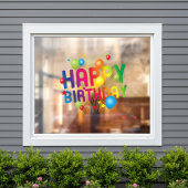 Happy Birthday Balloons Window Cloning Fensteraufkleber