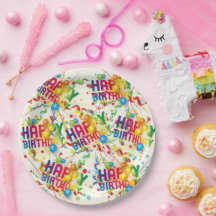 Happy Birthday Baloons and Streamers