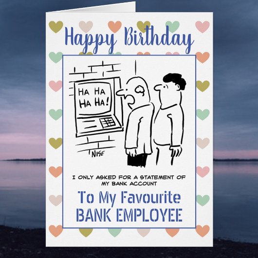 Happy Birthday Bank Mitarbeiter