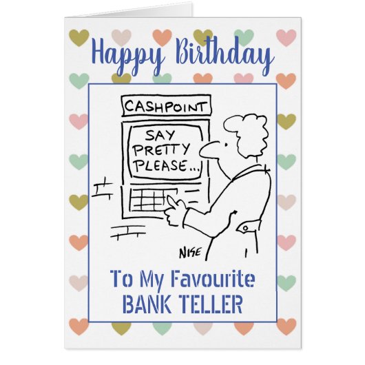 Happy Birthday Bank Teller (Vorne)
