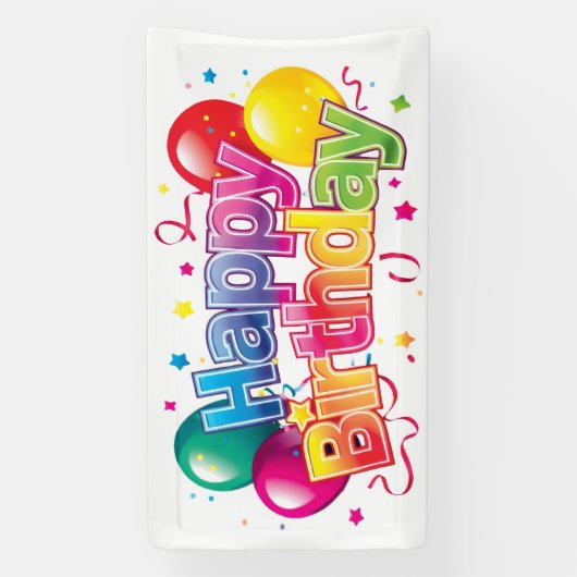 Happy Birthday Banner (Vertikal)