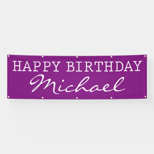 HAPPY BIRTHDAY BANNER (Horizontal)