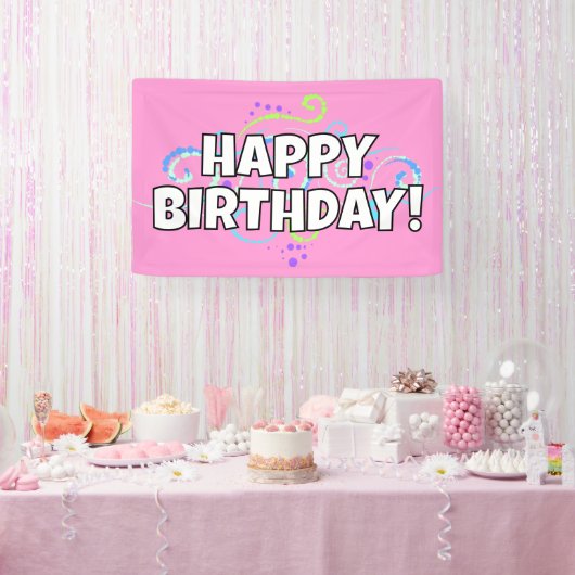 Happy Birthday Banner (Party)