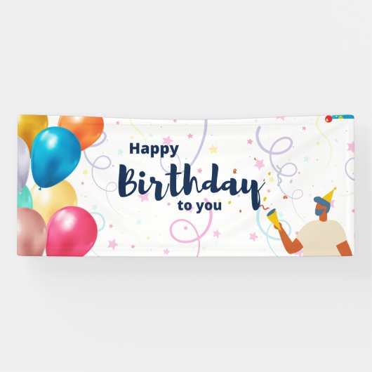 Happy Birthday Banner (Horizontal)