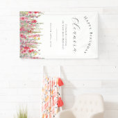 Happy Birthday Banner 50. August Birth Blume (Insitu)
