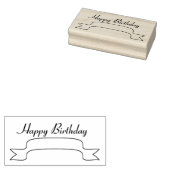 Happy Birthday Banner Art Briefmarke Gummistempel (Stempel)
