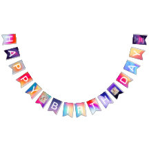 Happy Birthday Banner Geburtstagsparty Bunting Fla