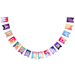 Happy Birthday Banner Geburtstagsparty Bunting Fla