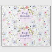 Happy Birthday Banner Geschenkpapier (Flach)