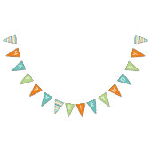 Happy Birthday Banner mit Streifen (Alle)