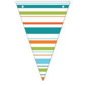 Happy Birthday Banner mit Streifen (Erste Fahne)