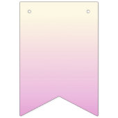 Happy Birthday Banner Ombre Beige Pink (Zweite Fahne)
